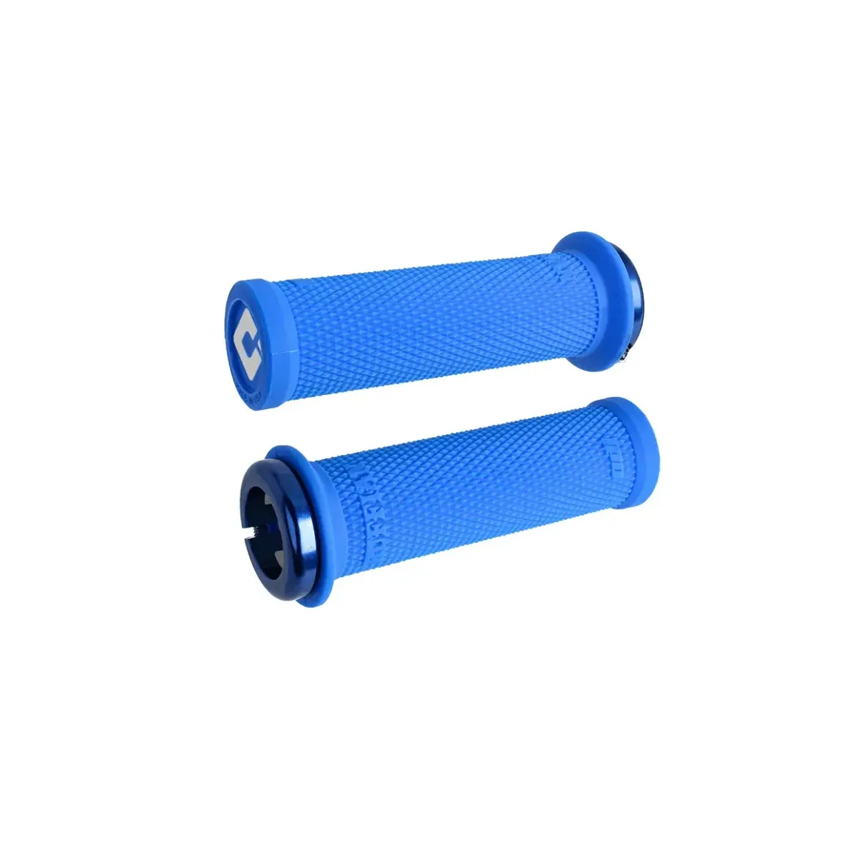 ODI Mini Ruffian V2.1 Lock-On Grips Blue/Blue Clamps